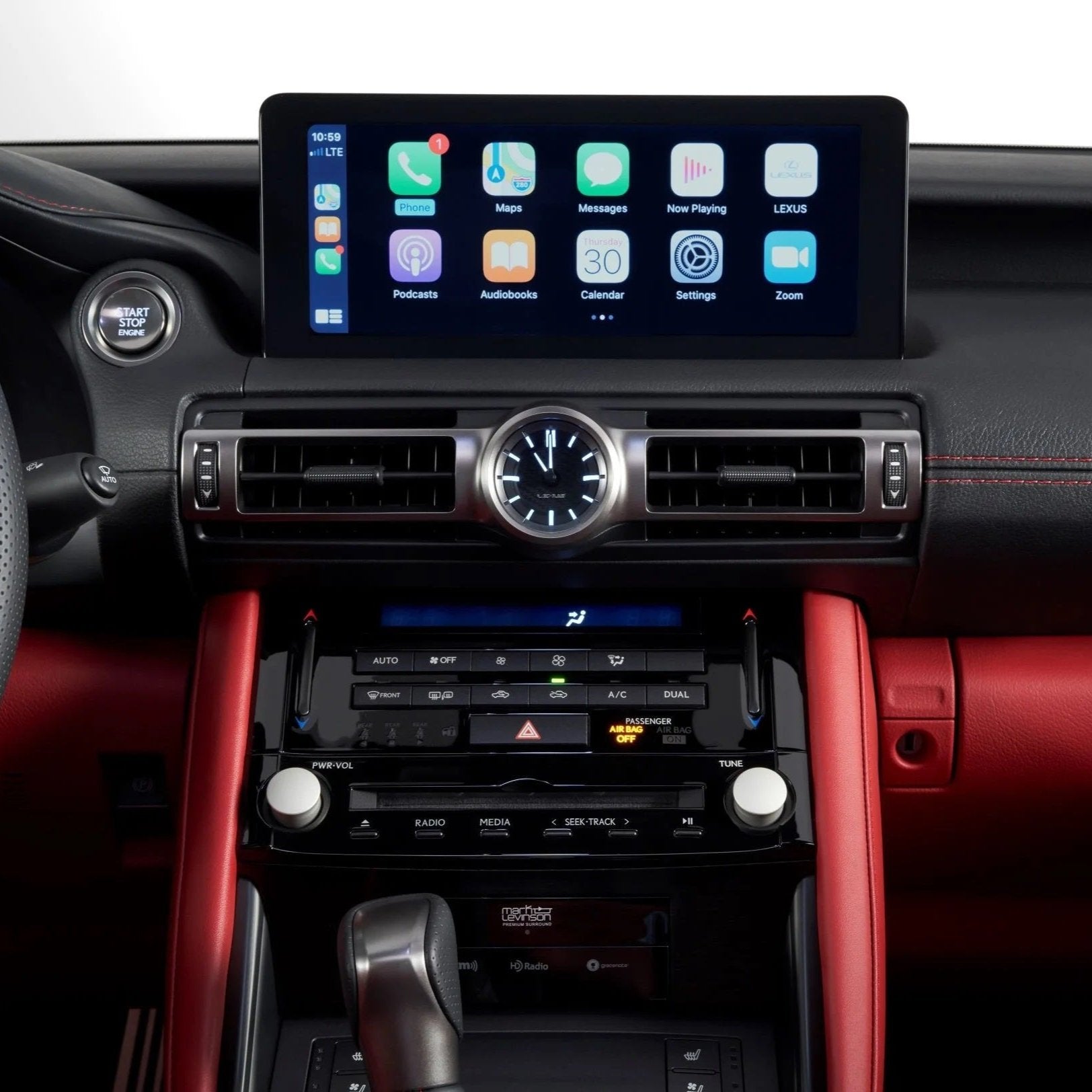 Lexus IS Apple Carplay & Android Auto Screen 