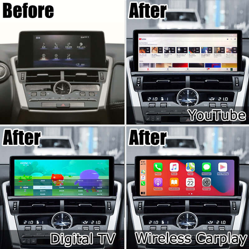 Custom Lexus Screen Tesla-style CarPlay Screens for Lexus | Merge Screens