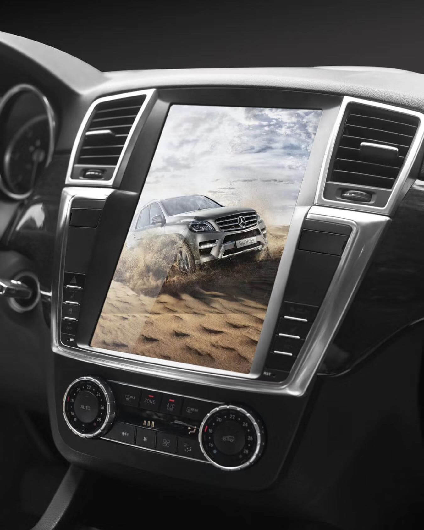 Mercedes GL Tesla Screen