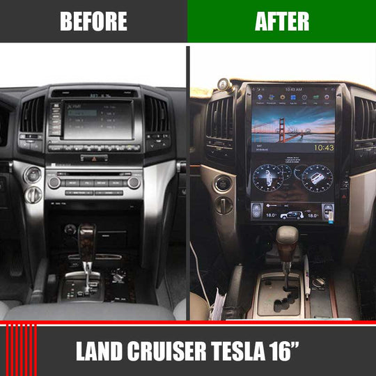 Toyota Land Cruiser Tesla Screen