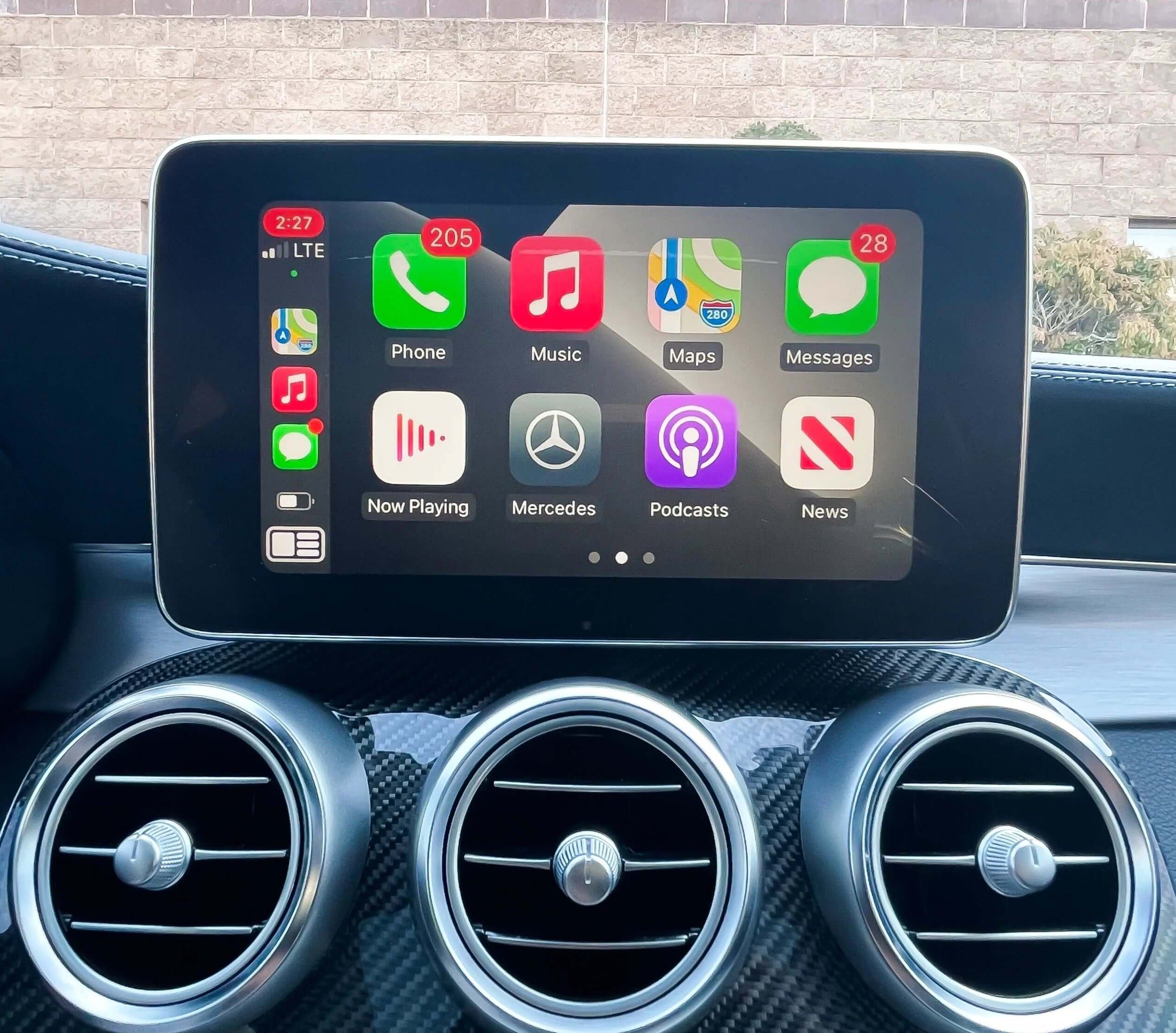 Installed Apple Carplay & Android Auto Module on an Mercedes C-Class