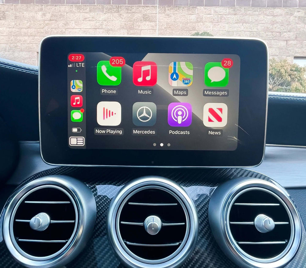 Installed Apple Carplay & Android Auto Module on an Mercedes C-Class