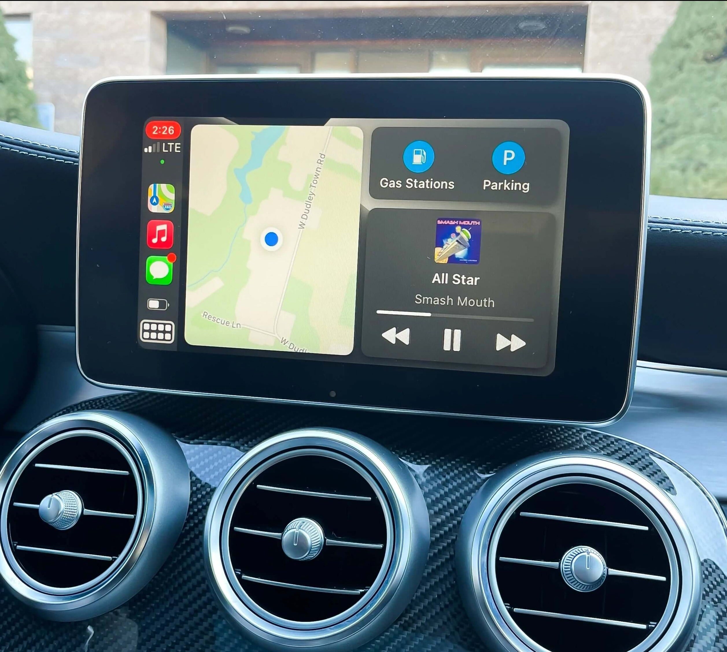 Installed Apple Carplay & Android Auto Module on an Mercedes C-Class