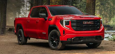 Red GMC Sierra pickup